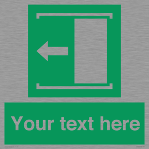 Custom Slide to Open Sign